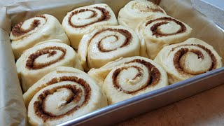 HOMEMADE CINNAMON ROLLS  Fluffy Soft Cinnamon Rolls  Bakery Style Cinnamon Rolls [upl. by Julio]