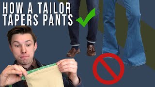 Slight Forward Taper Pants Tutorial  Casule pants [upl. by Oicneserc490]