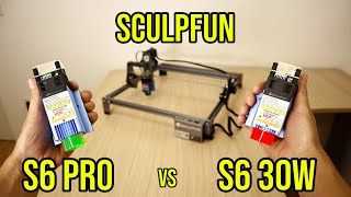 SCULPFUN S6 PRO vs S6  Which Laser Engraver Is The Best For YOU 2021 Performance Comparison Test [upl. by Imik]