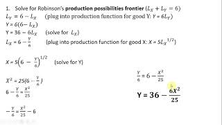 General Equilibrium Robinson Crusoe Economy Solved Problem [upl. by Cahra]