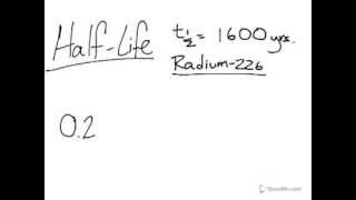 Half Life Calculations Part 1 easy way [upl. by Gerick]