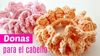 Donas para el cabello tejidas a crochet [upl. by Mahgirb]