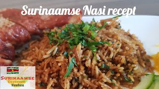 🇸🇷 Surinaamse Nasi recept  Surinam fried rice recipe [upl. by Baram]