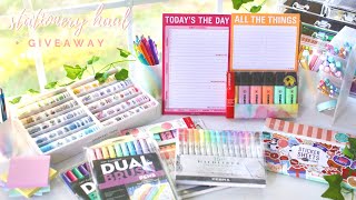 Huge stationery haul amp giveaway 2020 ✨🌷 amazon favorites [upl. by Hseham]