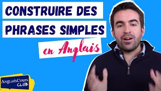 Cours danglais débutant  faire des phrases simples en anglais [upl. by Rosner615]