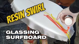 Glassing Surfboard Lamination Resin Tint [upl. by Faro]