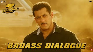 Dabangg 3 Badass Dialogue  Salman Khan  Sonakshi Sudeep Arbaaz  Prabhu Deva  20th Dec19 [upl. by Ahrens]