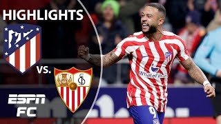 Atletico Madrid vs Sevilla  La Liga Highlights  ESPN FC [upl. by Tterrab]