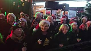 WHAT CHRISTMAS MEANS TO ME Rock Choir at Birkdale Lights Switch On 1st December 2024 [upl. by Eilime]