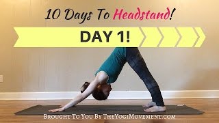 Headstand Challenge Day 1 of Learning Headstand for Beginners [upl. by Asilef207]