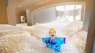 I FILLED MY ISLAND HOUSE WITH PACKING PEANUTS [upl. by Pucida]