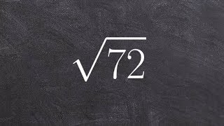 Simplifying Radicals by Factoring  Simplify Radicals with Factor Tree [upl. by Bertie]