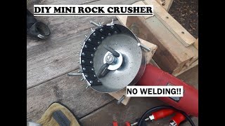 DIY Mini Rock Crusher No Welding [upl. by Ttelrats]