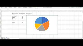 Excel  Lezione 8  Percentuali e grafico [upl. by Sletten616]