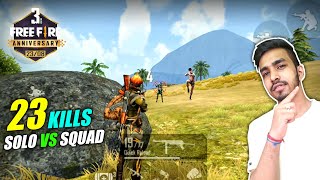 23 KILLS WITH NEW CHARACTERS  FREE FIRE 3rd ANNIVERSARY SPECIAL GAMEPLAY [upl. by Ashatan]