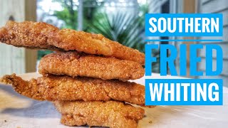 Southern Fried Whiting  How to make Fried Fish At Home [upl. by Ahsil]