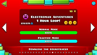 Electroman Adventures by Waterflame  1 Hour Loop [upl. by Ihana]