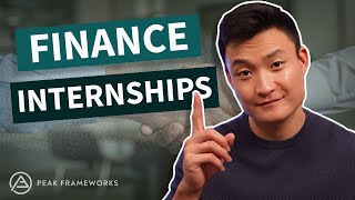 How to get a Finance Internship [upl. by Loggins]