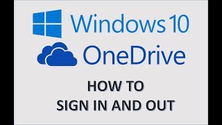 Windows 10  OneDrivecom Tutorial  How to Sign In amp Out  Setup in Microsoft OneDrive from Logout [upl. by Madelaine]