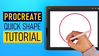 Procreate Quick Shape Tutorial  Procreate Tips [upl. by Hibbs]