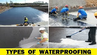 Types of Waterproofing [upl. by Otrebmal]