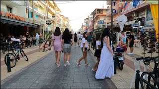 Paralia Katerinis Beach Greece walking tour  09 July 2021 [upl. by Arymat624]