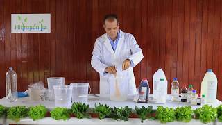 TUTORIAL Como preparar Soluciones Nutritivas Concentradas Hidropónicas A B C [upl. by Atsillak]