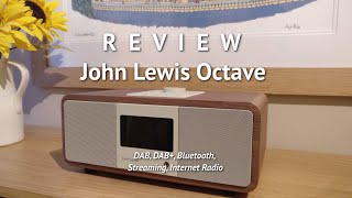 REVIEW John Lewis amp Partners Octave DABDABFMInternet Radio with WiFi amp Bluetooth [upl. by Amby]