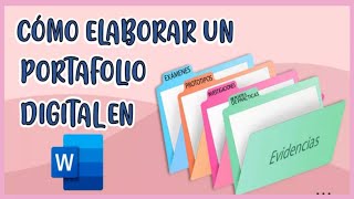 💻📂COMO HACER UN PORTAFOLIO DIGITAL EN WORD SUPER FÁCIL [upl. by Ecidnarb]