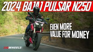 2024 Bajaj Pulsar N250 First Ride Review  Even More Value For Money  ZigWheels [upl. by Schnur891]