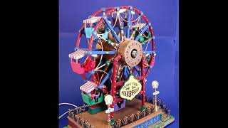 Demo of Lemax Ride The Starburst Ferris Wheel Animated Carnival Ride [upl. by Ttayw]