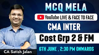 MCQ Mela  CMA Inter  Financial Management  CA Satish Jalan  SJC Institute [upl. by Aenad]