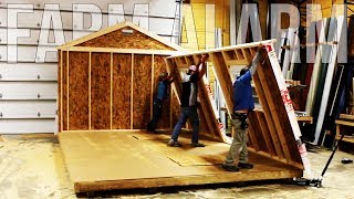 We watched our shed to house Derksen SuperShed being built  Episode 14  One Year on a Farm [upl. by Day]