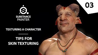 Texturing Characters in Substance Painter  Tips for skin texturing  Adobe Substance 3D [upl. by Fosdick]