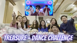 COUSINS REACT TO TREASURE  2020 DANCE CHALLENGE HITS COMPILATION [upl. by Sucramal]