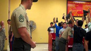 Marine Recruits Arrive at MCRD [upl. by Arvonio]