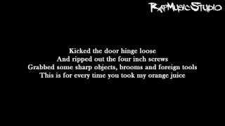 Eminem  Brain Damage  Lyrics on screen  Full HD [upl. by Rector]