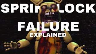 FNAF Springlock FAILURE Explained FNaF Lore [upl. by Dadivitan]