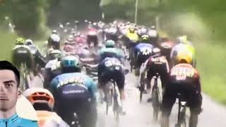 Criterium Du Dauphine 2024 Stage 5 CRASH [upl. by Randie758]