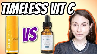 Timeless Skin Care Vitamin C serum vs Skinceuticals CE ferulic  Dr Dray [upl. by Weldon]