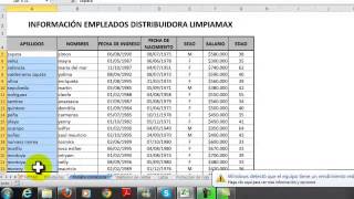 Ordenar Alfabeticamente en Excel 2010 [upl. by Dahsar]