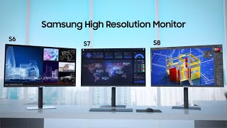 High Resolution Monitors Innovative displays that power your performance  Samsung [upl. by Bobette306]