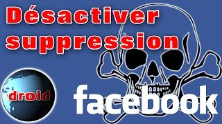 Désactiver supprimer compte Facebook sur PC [upl. by Annavoeg446]