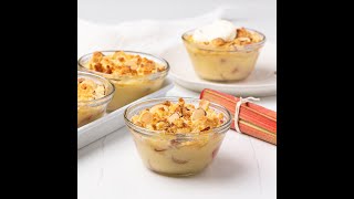 Rhubarb and custard crumble recipe [upl. by Radu]