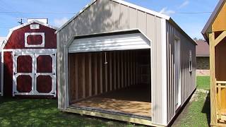 NEW 12X24 DERKSEN ZMETAL GARAGE AT BIG Ws PORTABLE BUILDINGS [upl. by Qiratla]