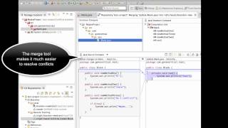 Eclipse  Merge and Resolve Conflicts with git [upl. by Teillo]
