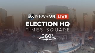 LIVE 360 View Times Square on 2016 Election Night 360Video  ABC News [upl. by Marguerite]