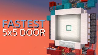 Minecraft The BEST 5x5 Piston Door Broken in 1182 [upl. by Metabel537]