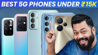 Top 5 Best 5G Smartphones Under ₹15000 Budget⚡September 2022 [upl. by Hoshi]