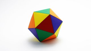 ORIGAMI ICOSAHEDRON Jo Nakashima  Deltahedron [upl. by Arayk45]